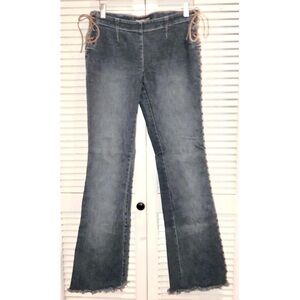 Express Women’s Flare Raw hem Jeans 5/6